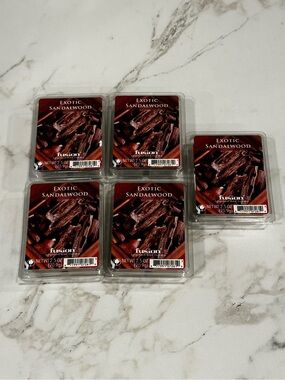 Fusion EXOTIC SANDALWOOD 2.5oz Scented Wax Melts Lot of 5 NEW